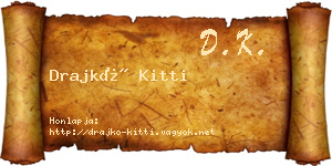 Drajkó Kitti névjegykártya